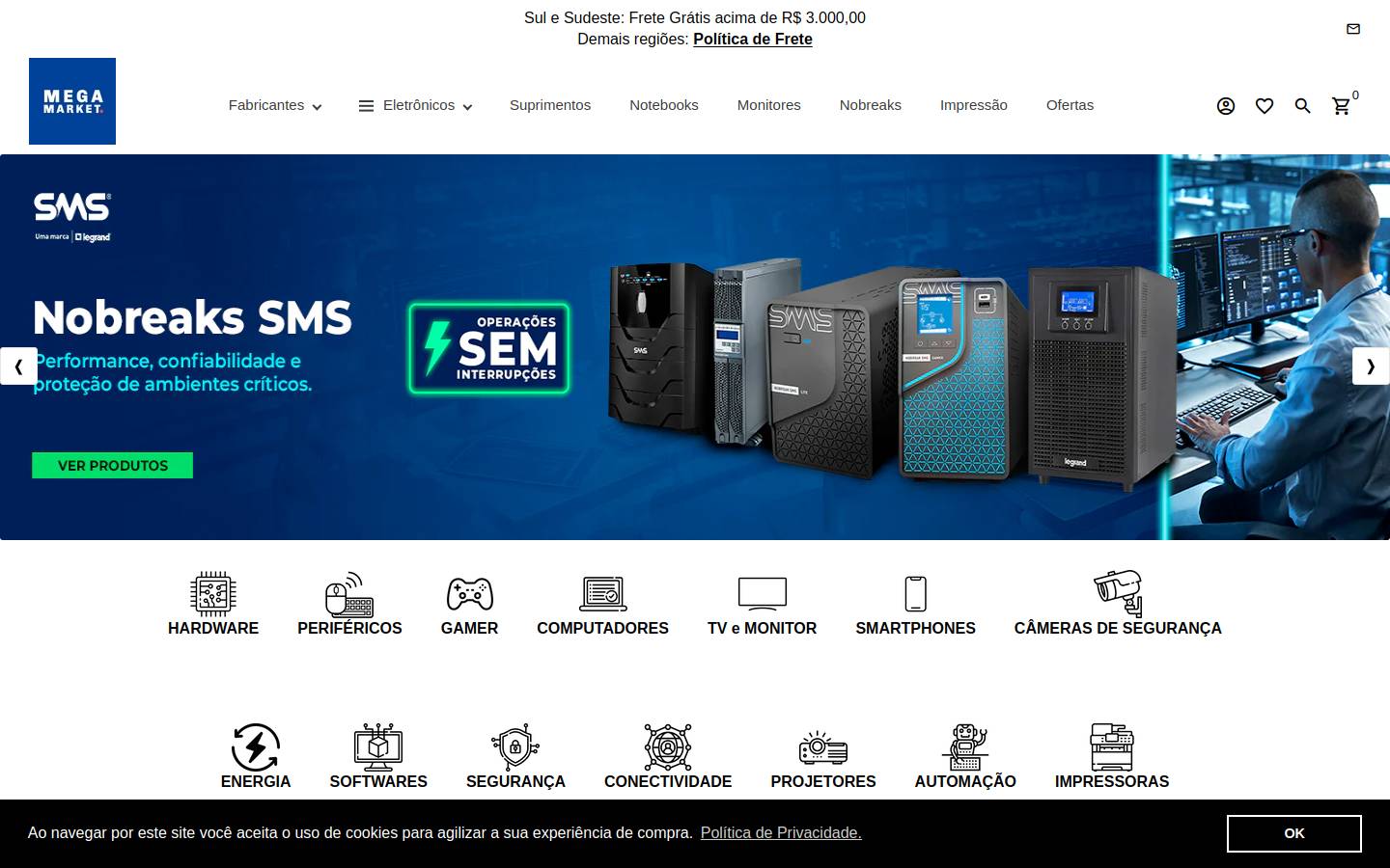 megamarketbr.com homepage screenshot