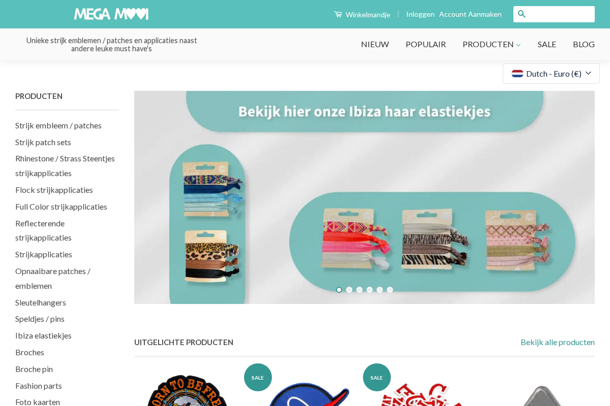 Megamooi homepage screenshot