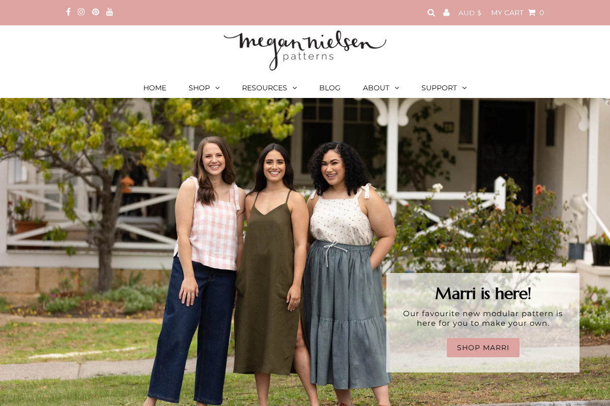 megannielsen.com homepage screenshot