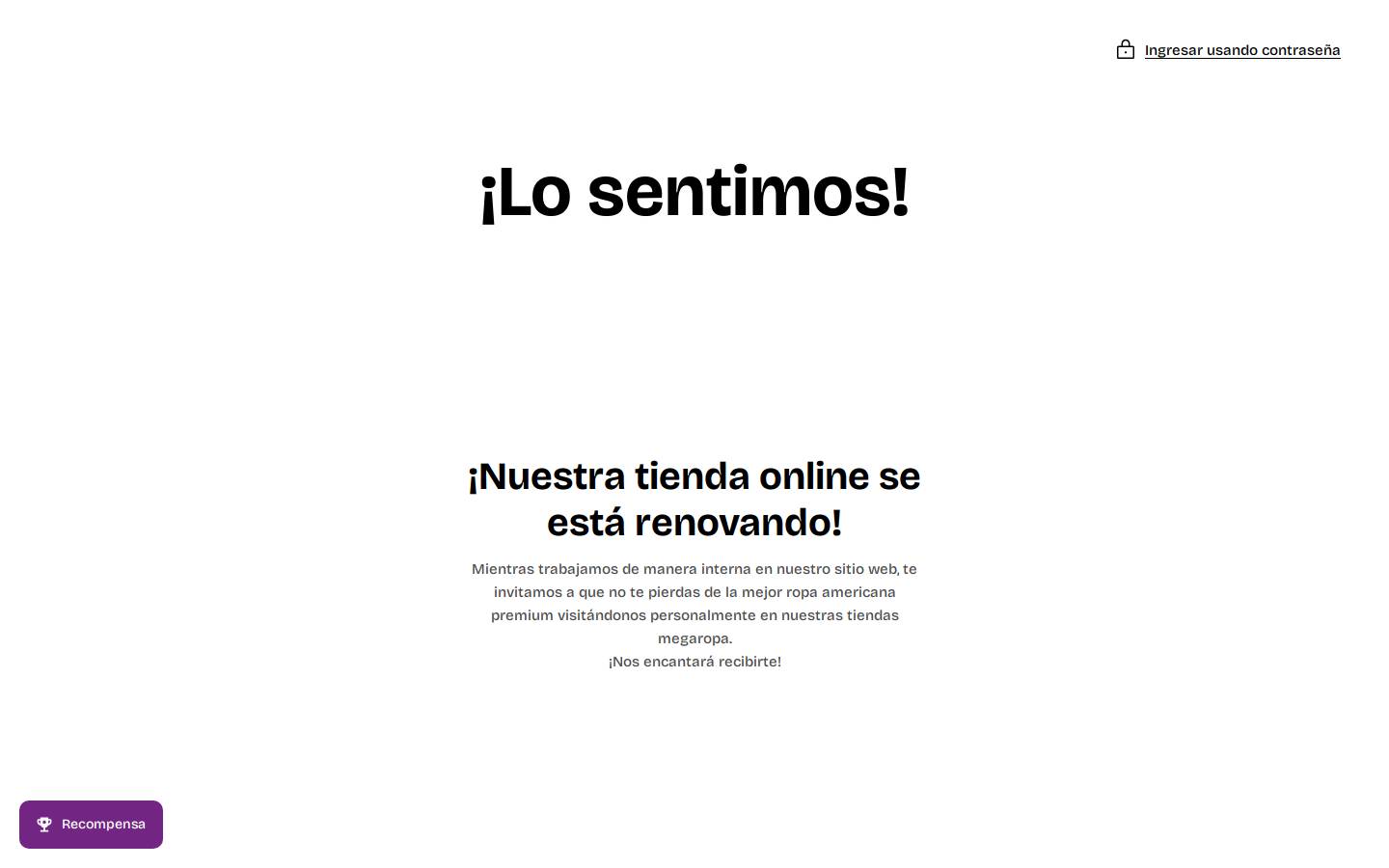 megaropa.com homepage screenshot