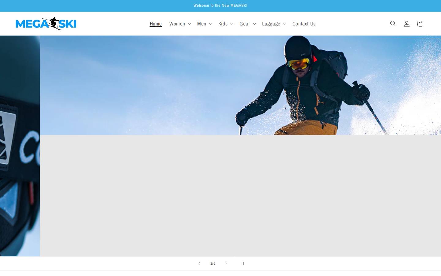 megaski.co.za homepage screenshot