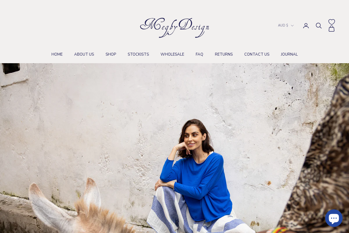 MegbyDesign homepage screenshot