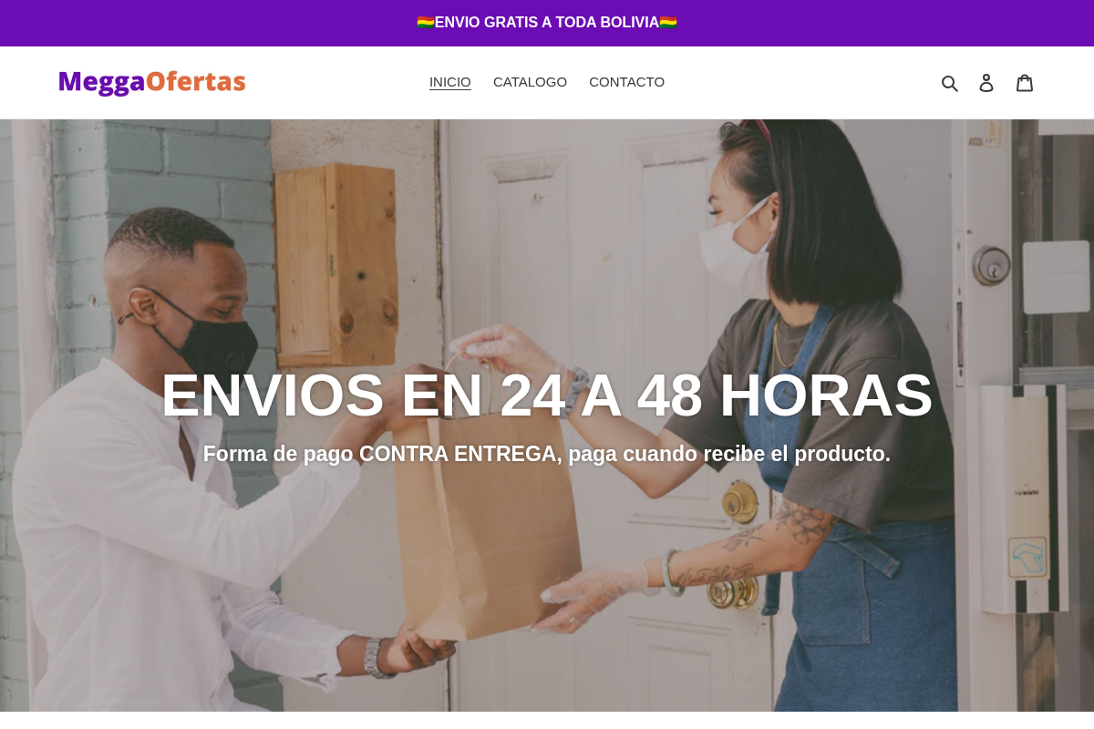 Megga Ofertas homepage screenshot