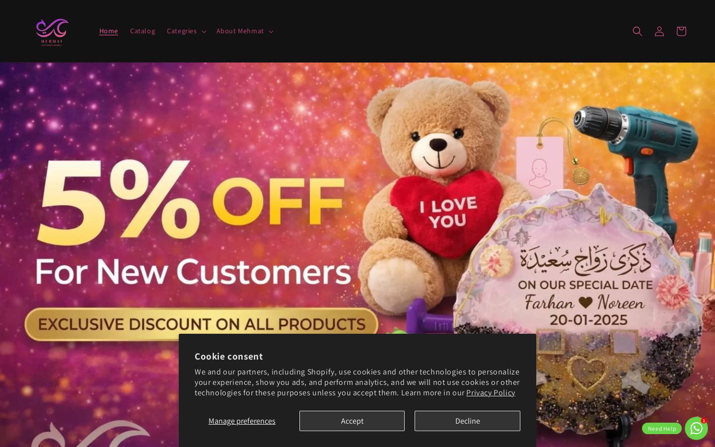 mehmat.com homepage screenshot