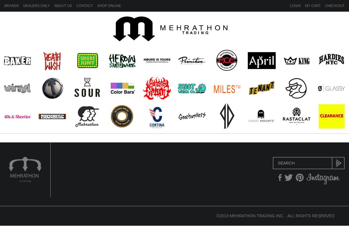 mehrathontrading.com homepage screenshot