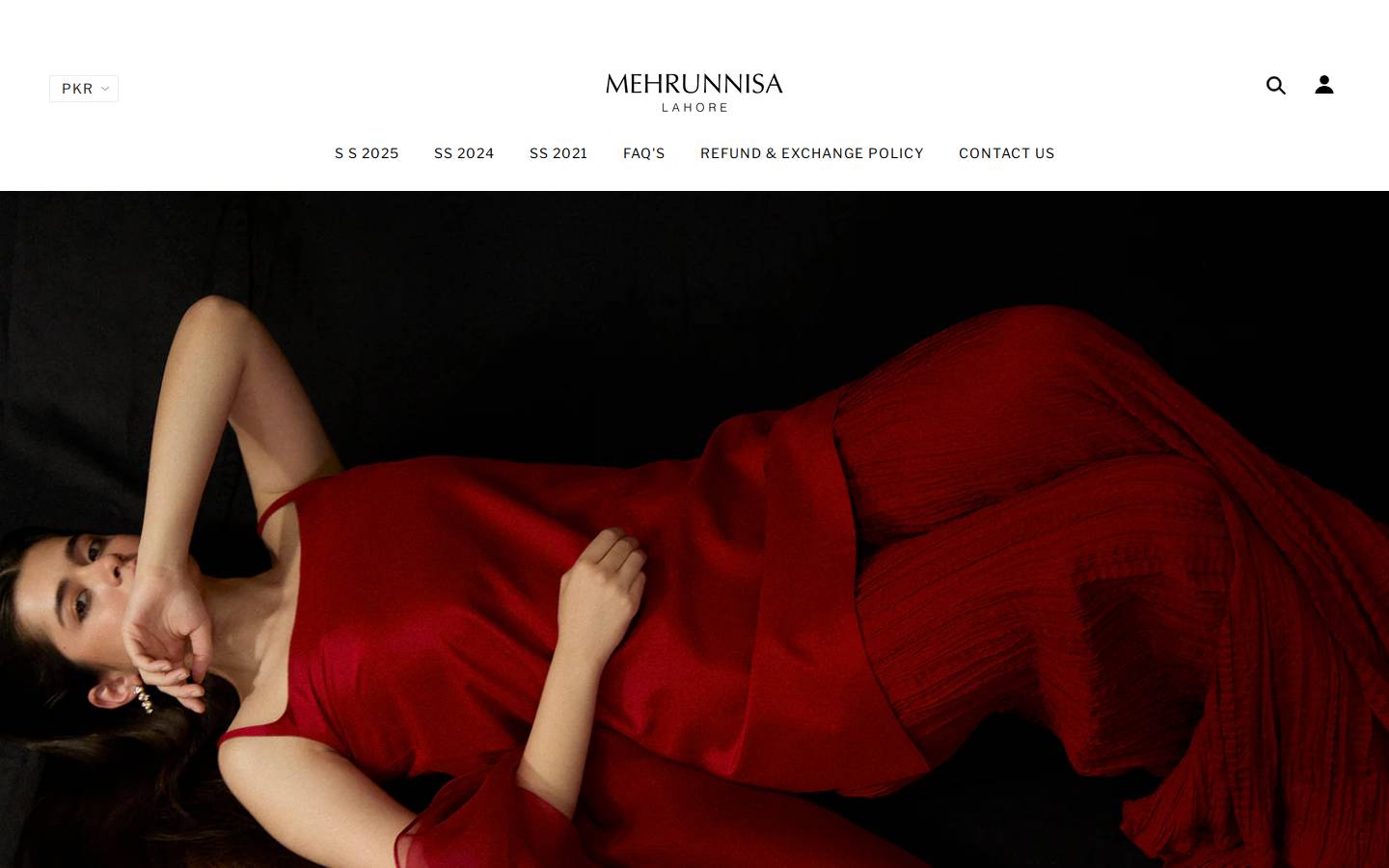 mehrunnisalahore.com homepage screenshot