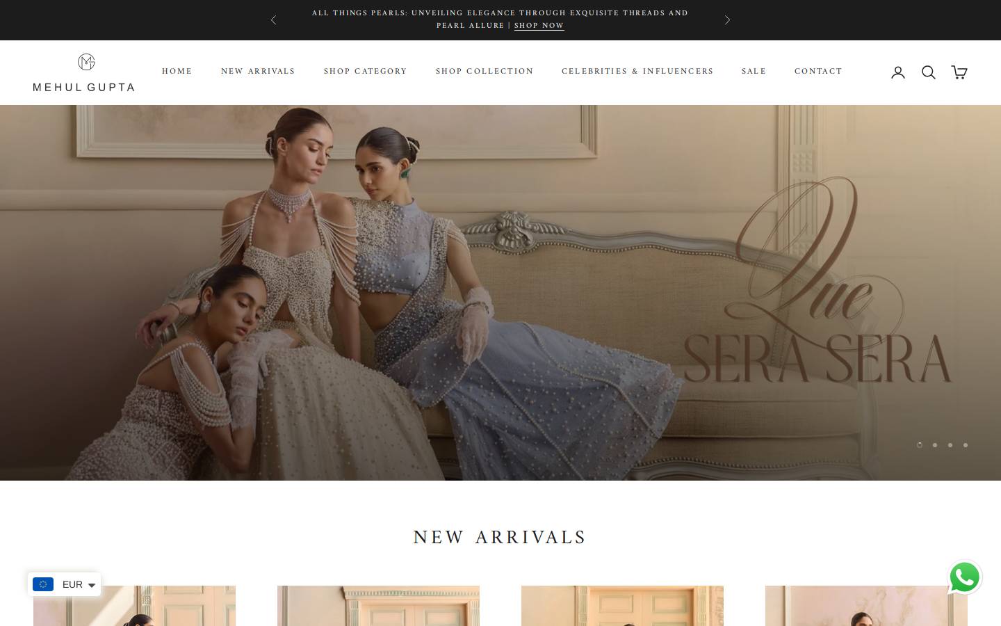 mehulguptalabel.com homepage screenshot