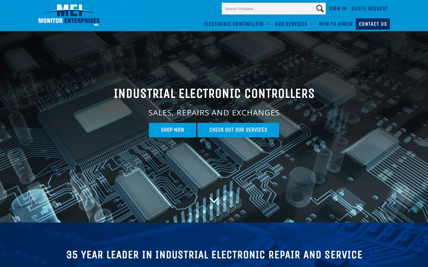 meiinternational.com homepage screenshot