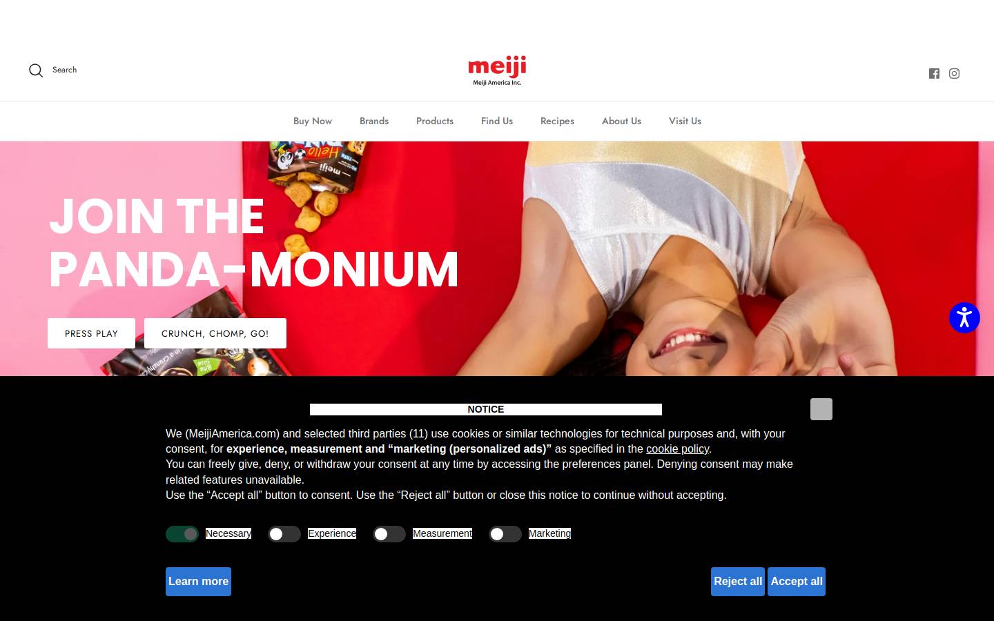 meijiamerica.com homepage screenshot
