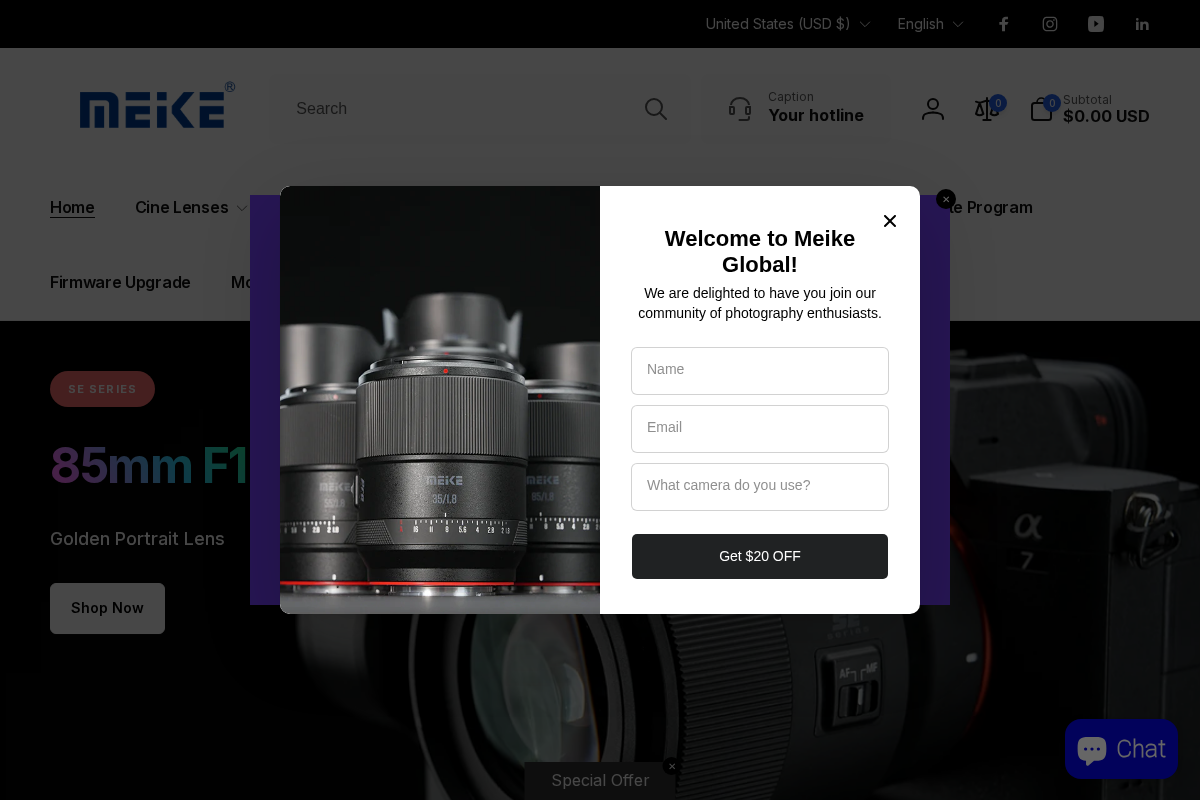 Meikeglobal homepage screenshot