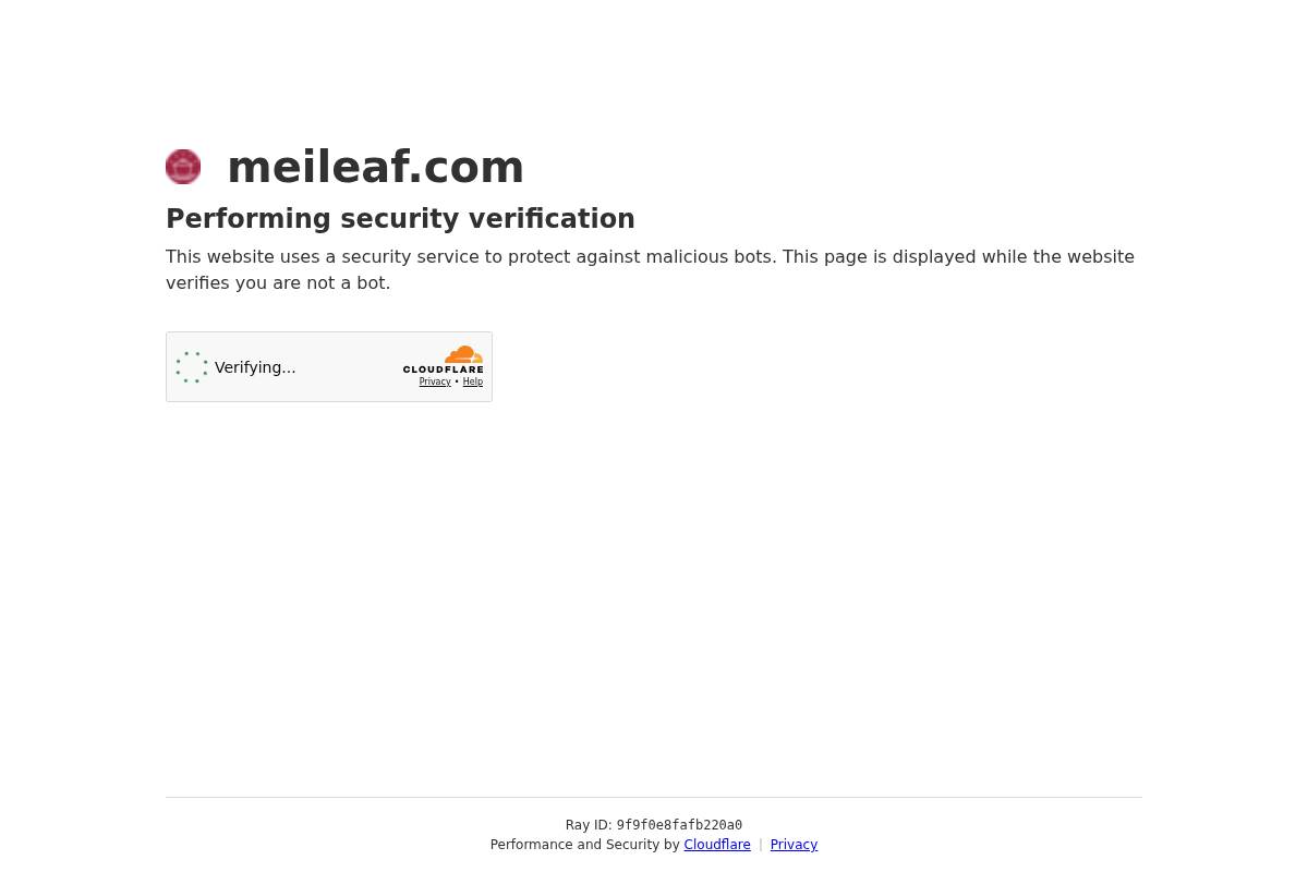 Mei Leaf homepage screenshot