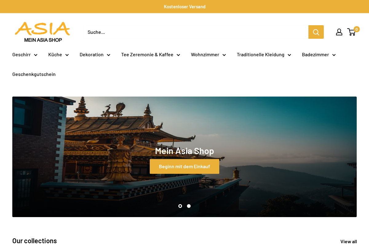 Mein Asia Shop homepage screenshot