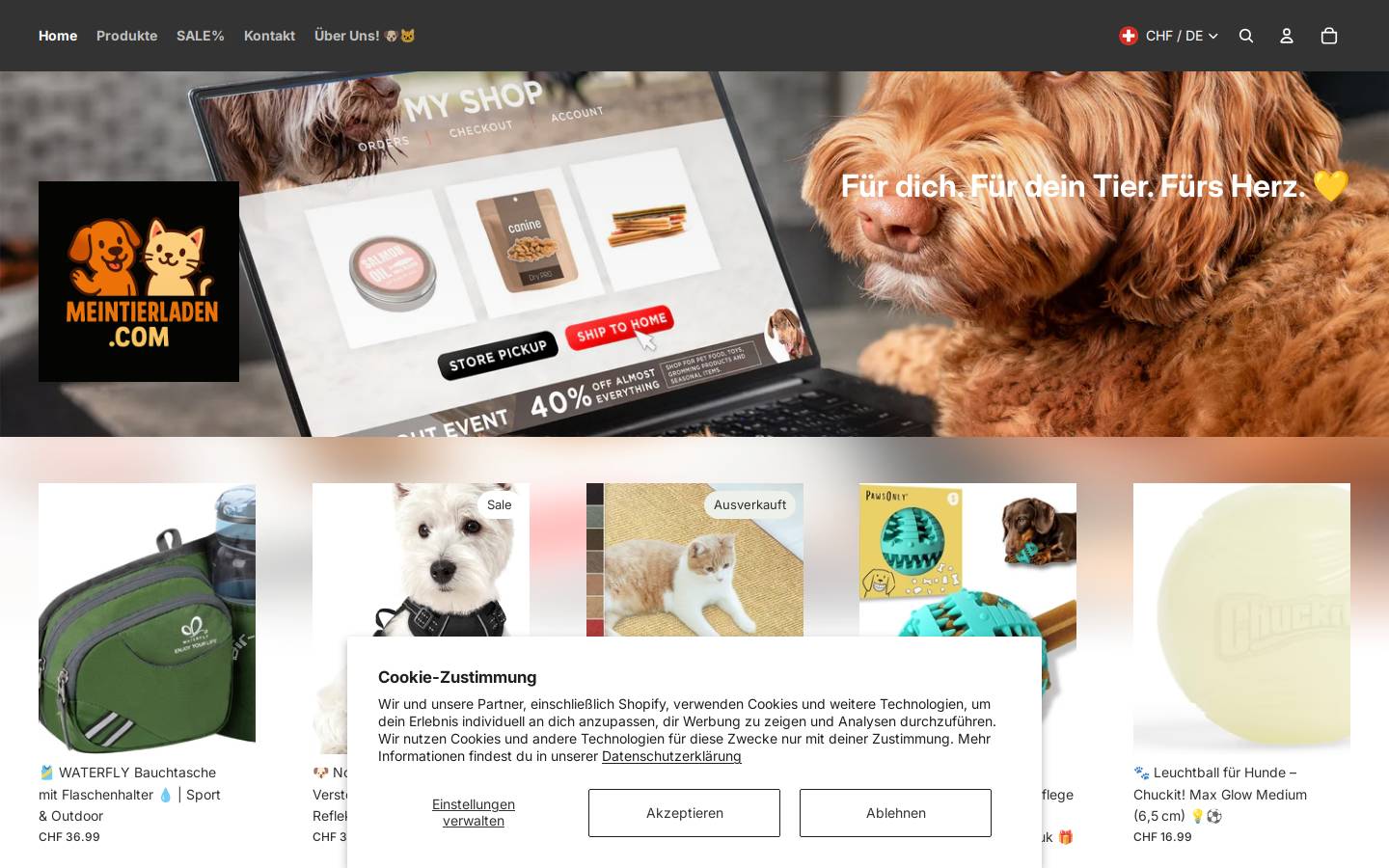meintierladen.com homepage screenshot