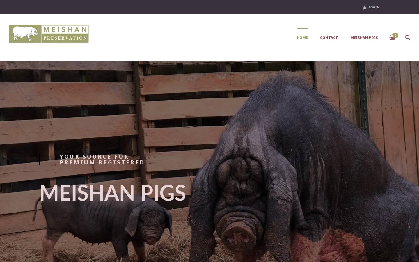 meishanpreservation.com homepage screenshot