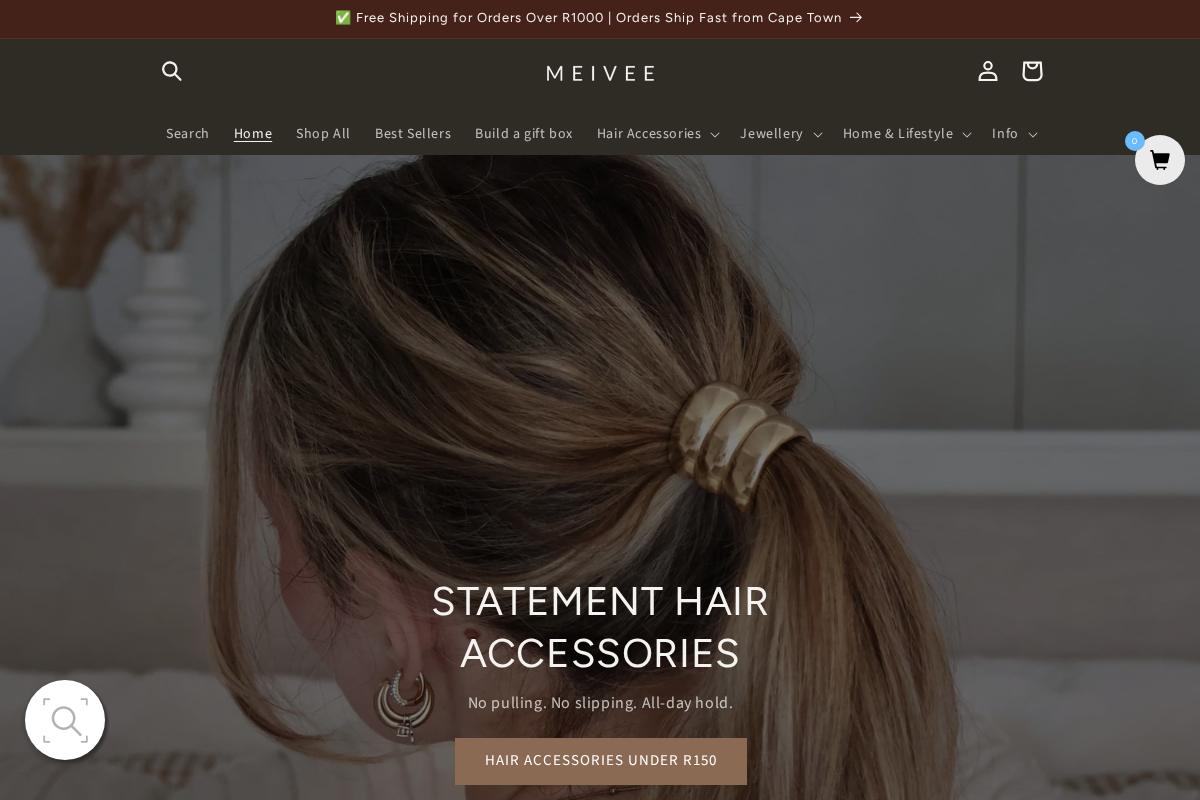Meivee homepage screenshot