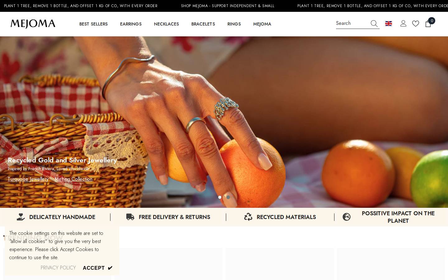 Mejoma homepage screenshot