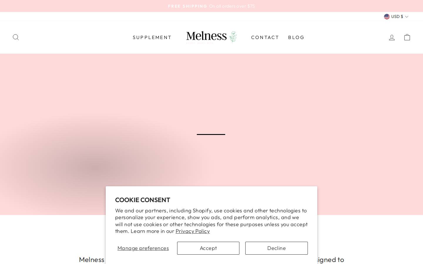 mel-ness.com homepage screenshot