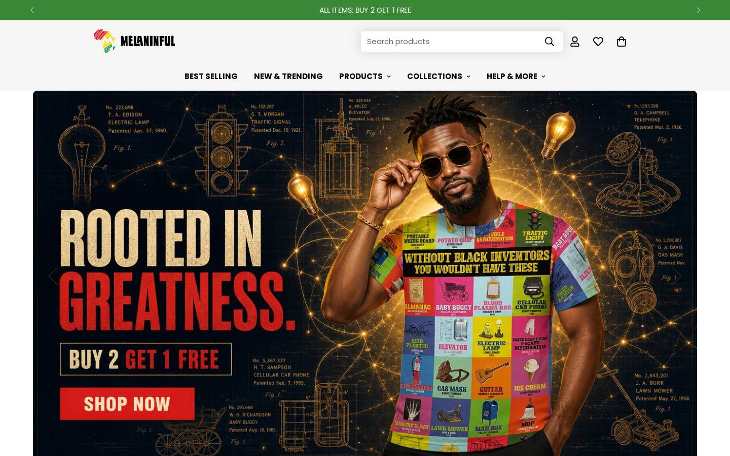 Melaninful homepage screenshot
