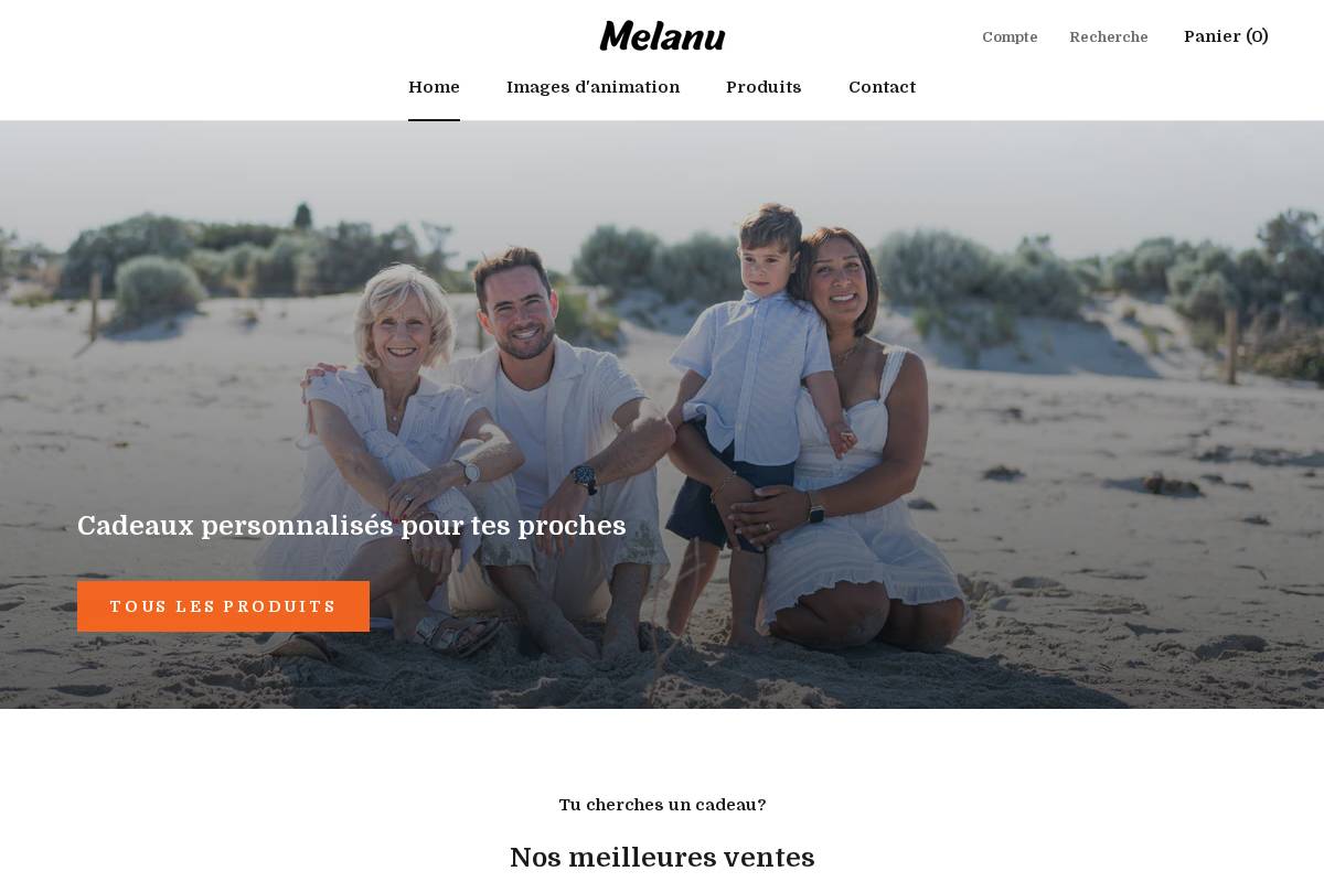 Melanu homepage screenshot