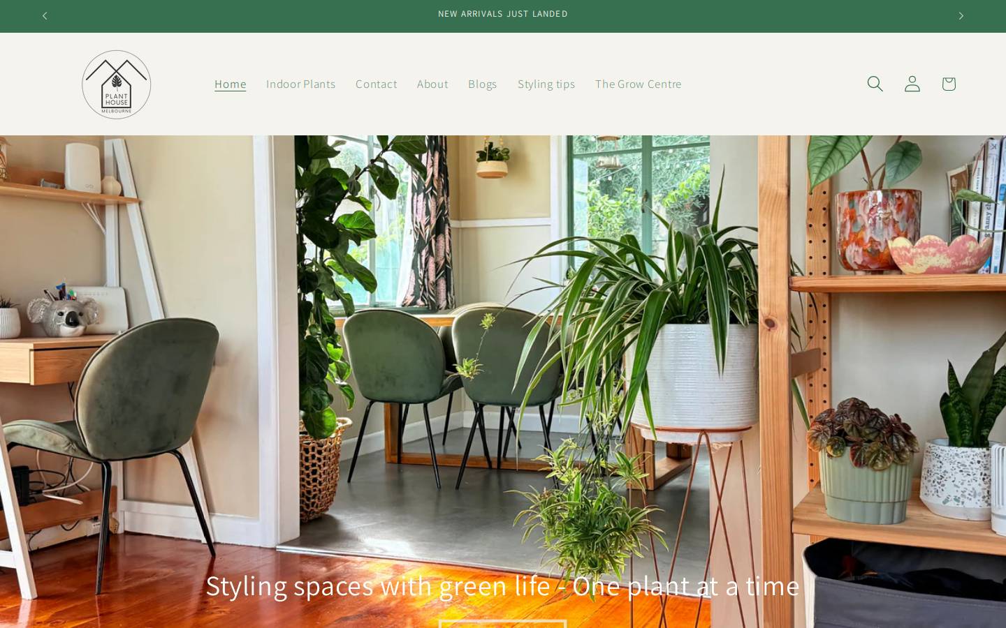 melbourneindoorplants.com.au homepage screenshot