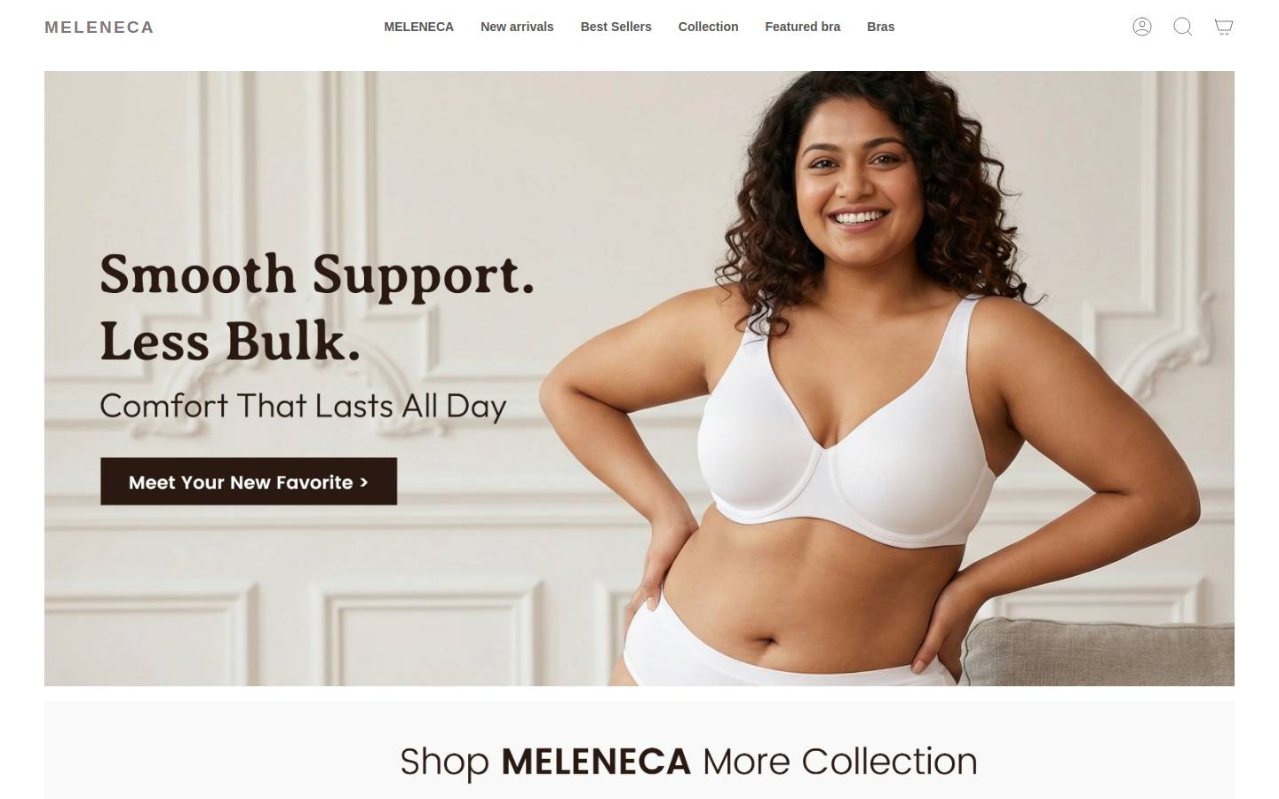 meleneca.com.cn homepage screenshot