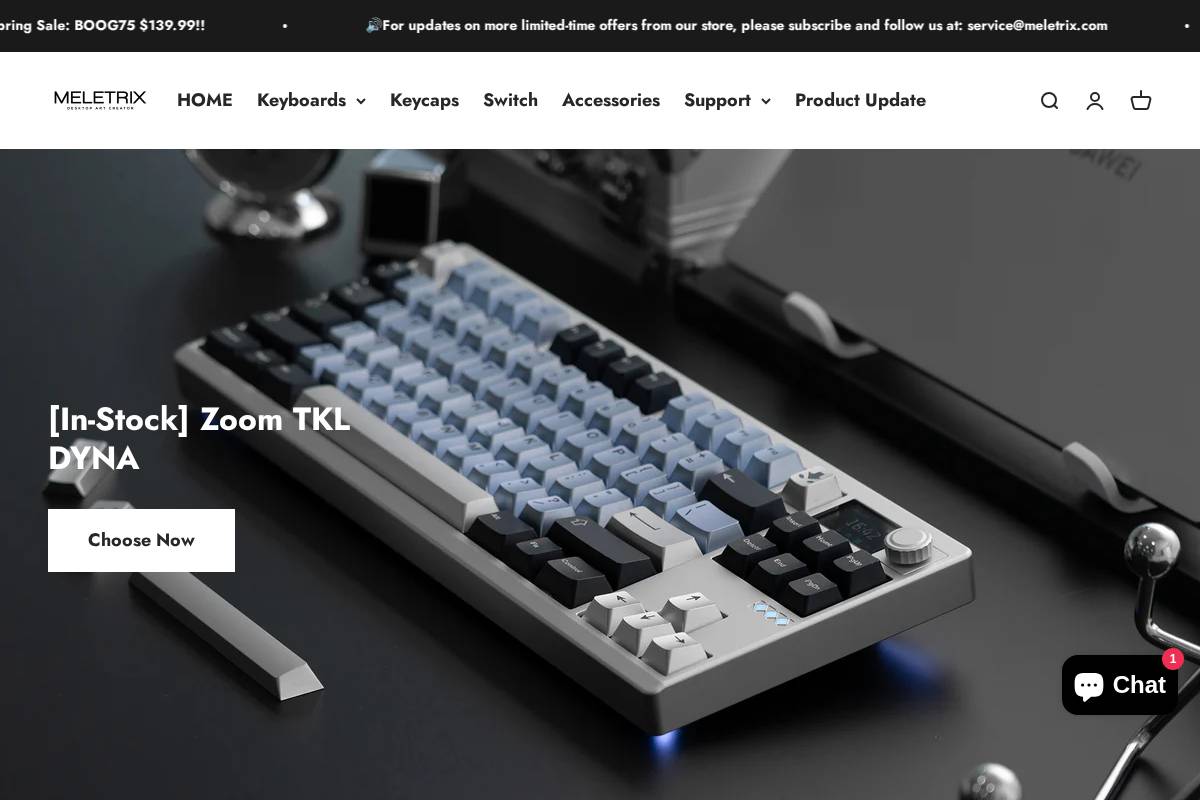 meletrix.com homepage screenshot