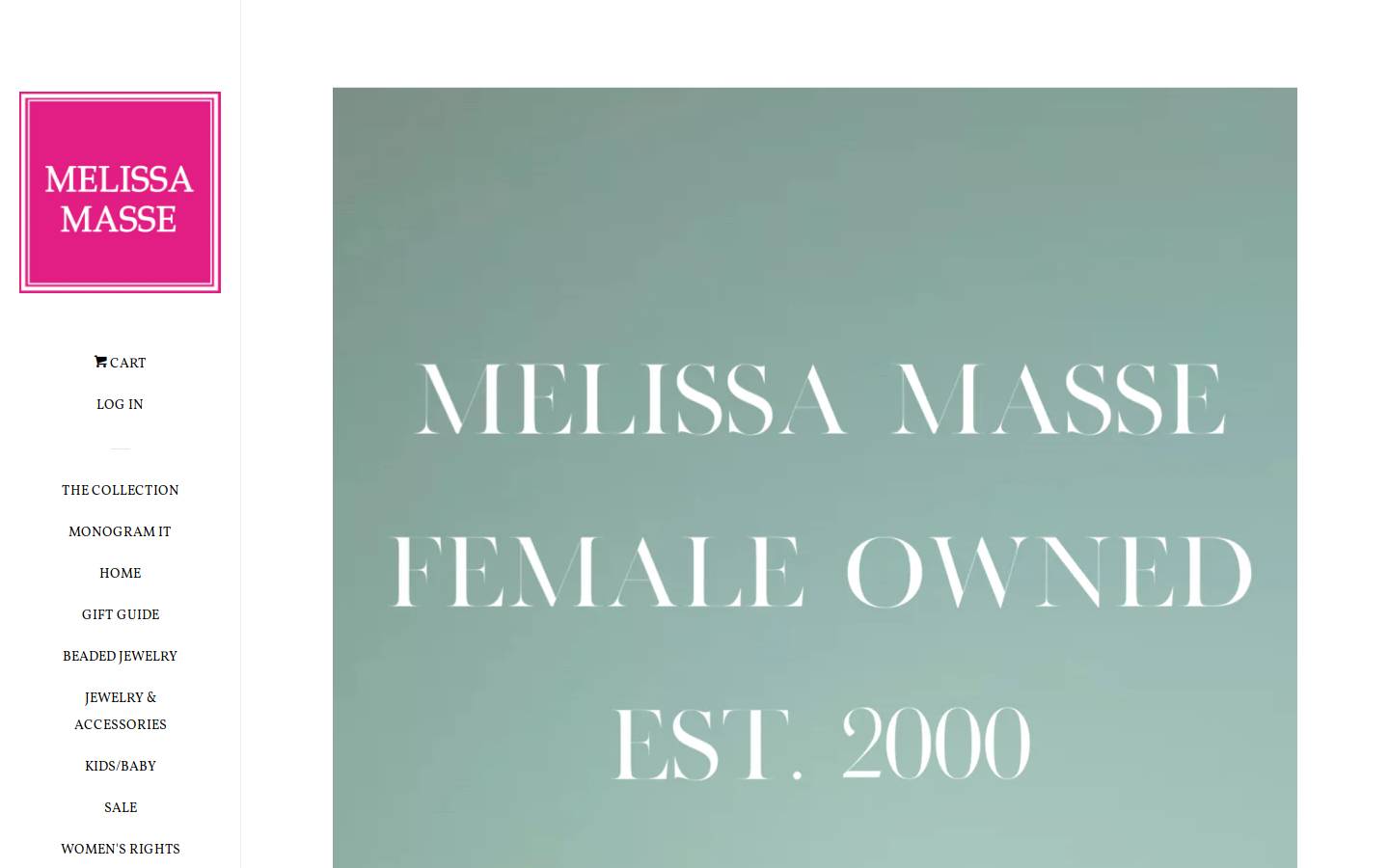 melissamasse.com homepage screenshot