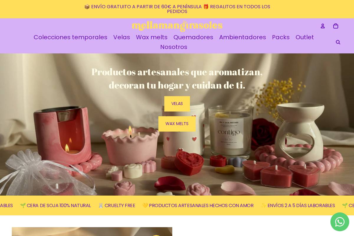 mellamangirasoles.com homepage screenshot