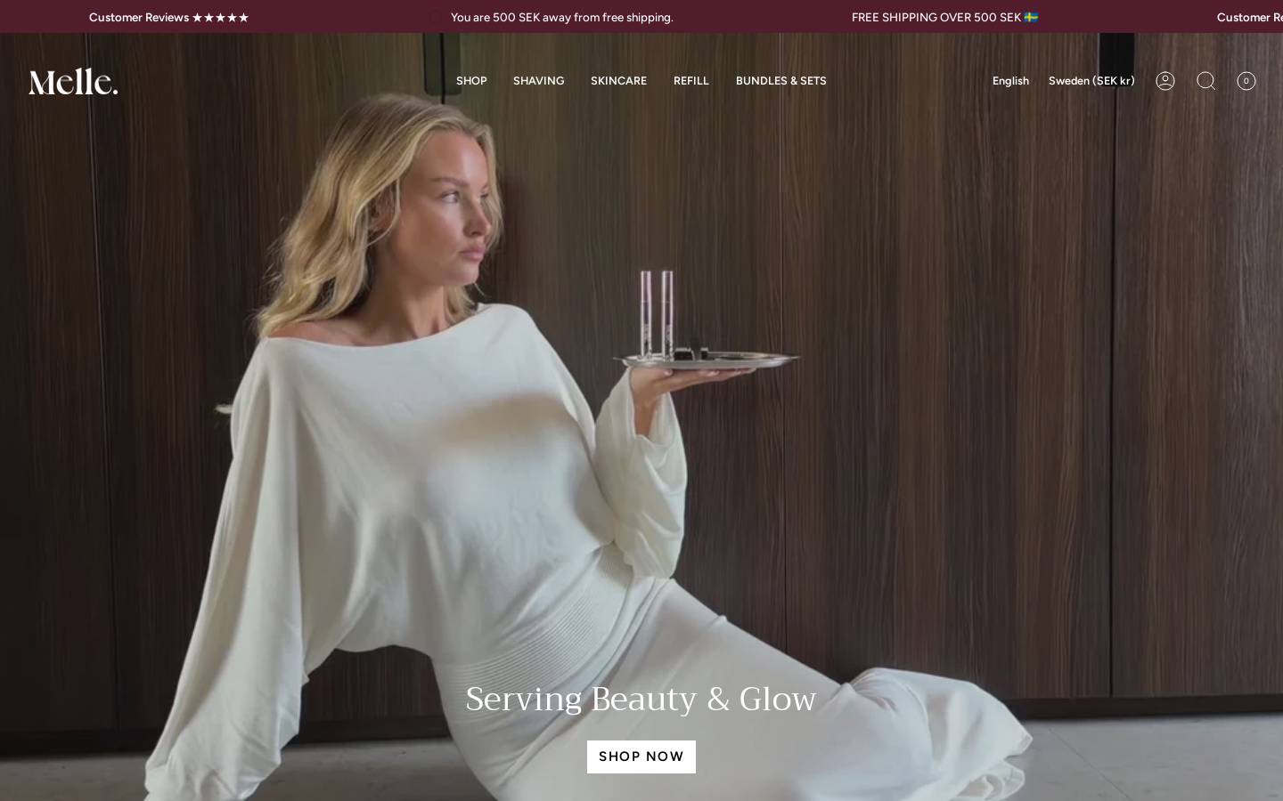 Mellesweden homepage screenshot