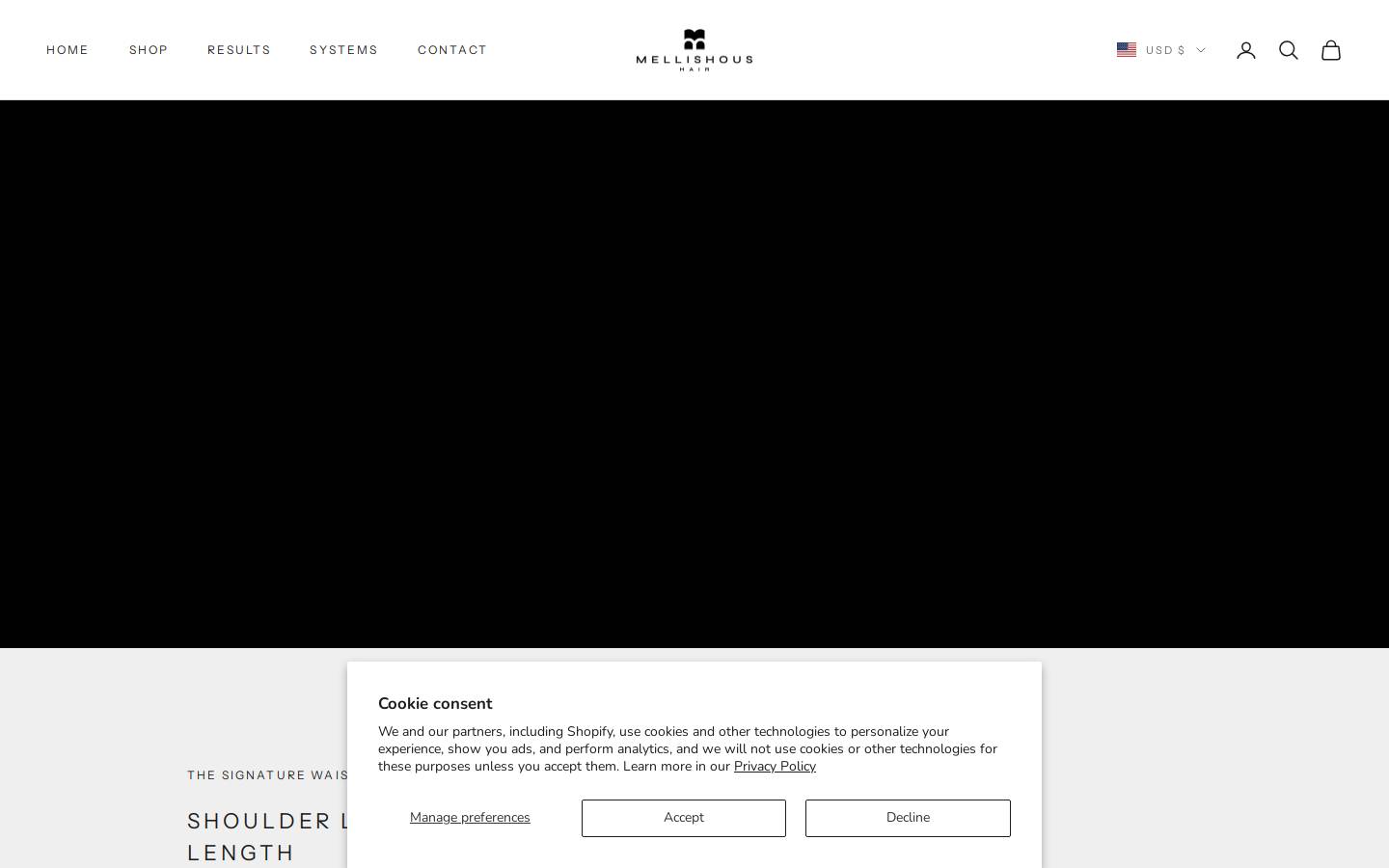 mellishoushair.com homepage screenshot