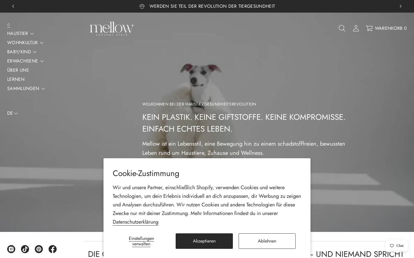 mellowconceptstore.ch homepage screenshot