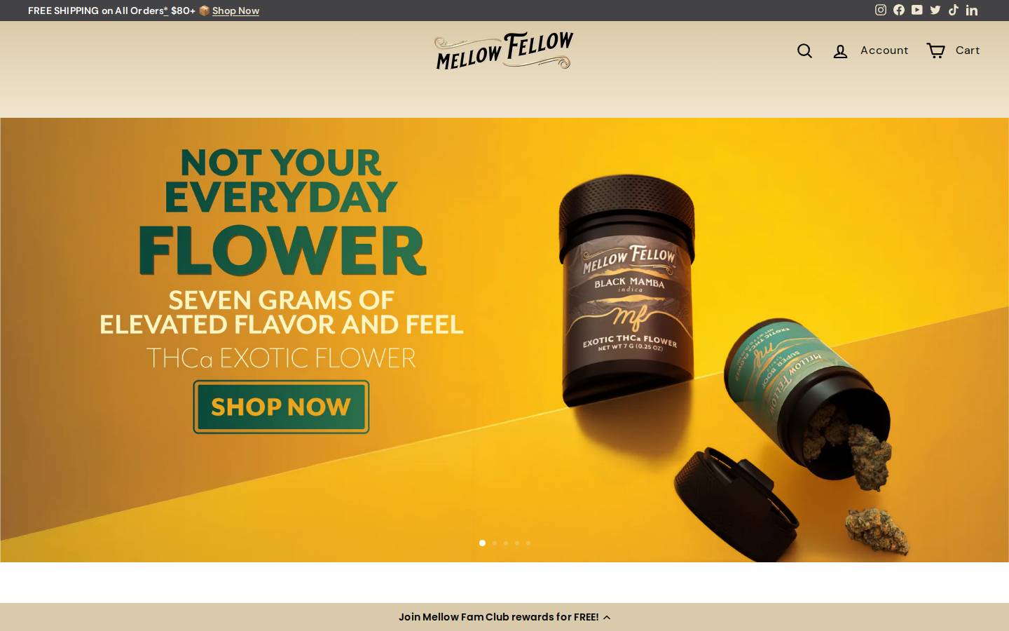Mellow Fellow homepage screenshot