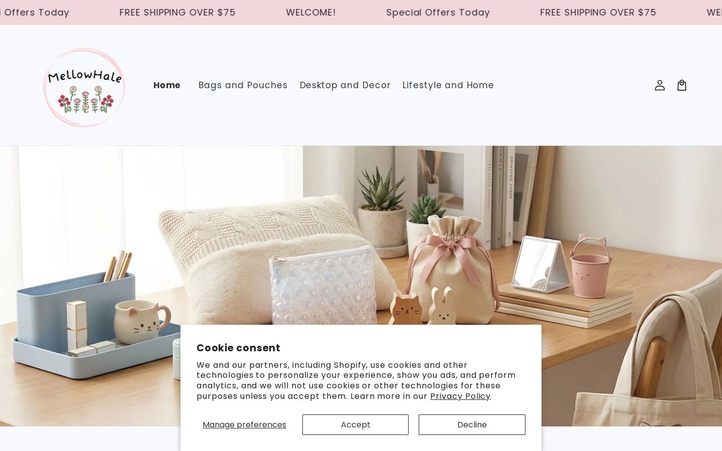 mellowhale.com homepage screenshot