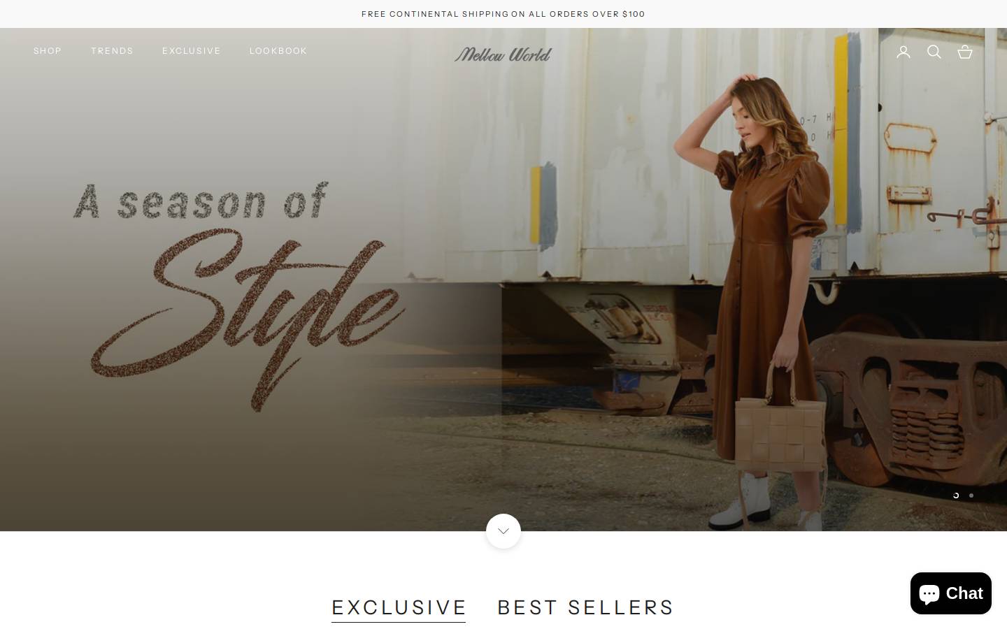mellowhandbag.com homepage screenshot
