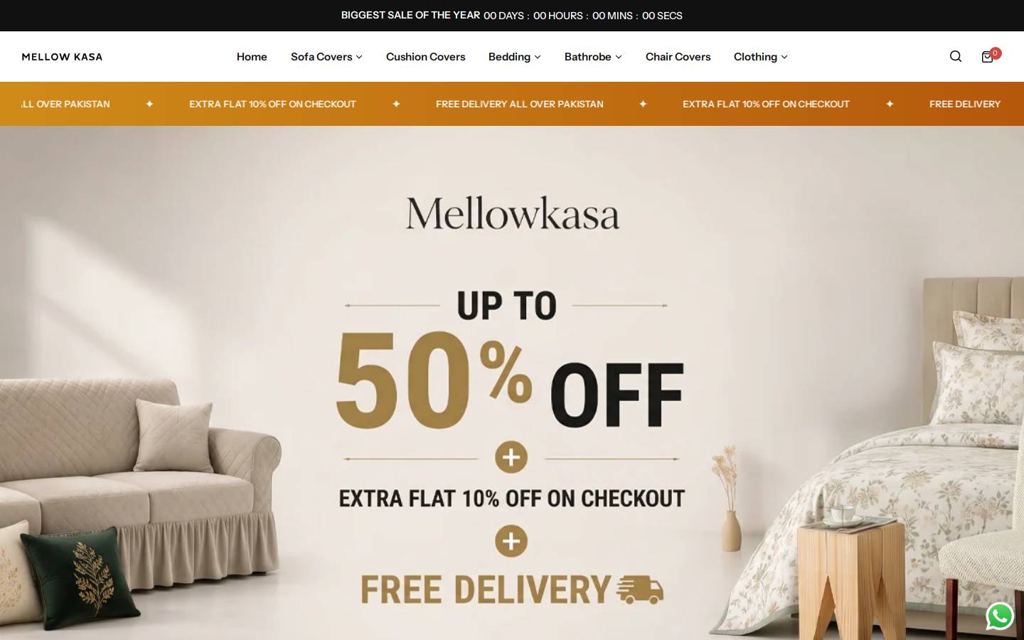 Mellowkasa homepage screenshot