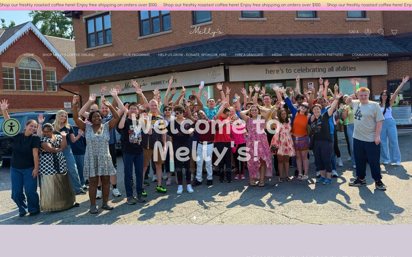 mellysworkplace.ca homepage screenshot
