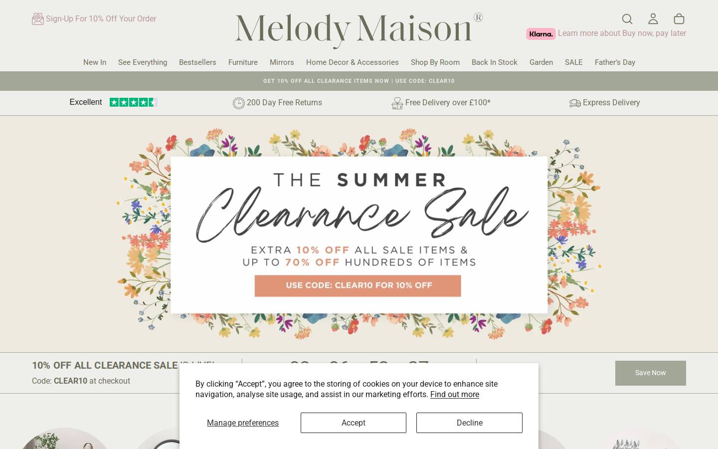 MelodyMaison homepage screenshot