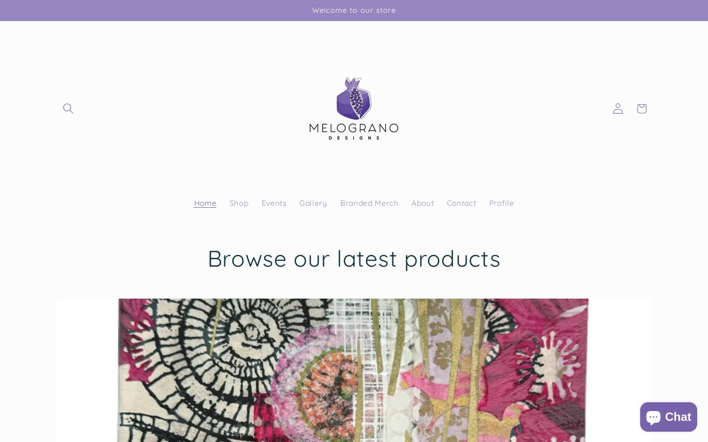 melogranodesigns.com homepage screenshot