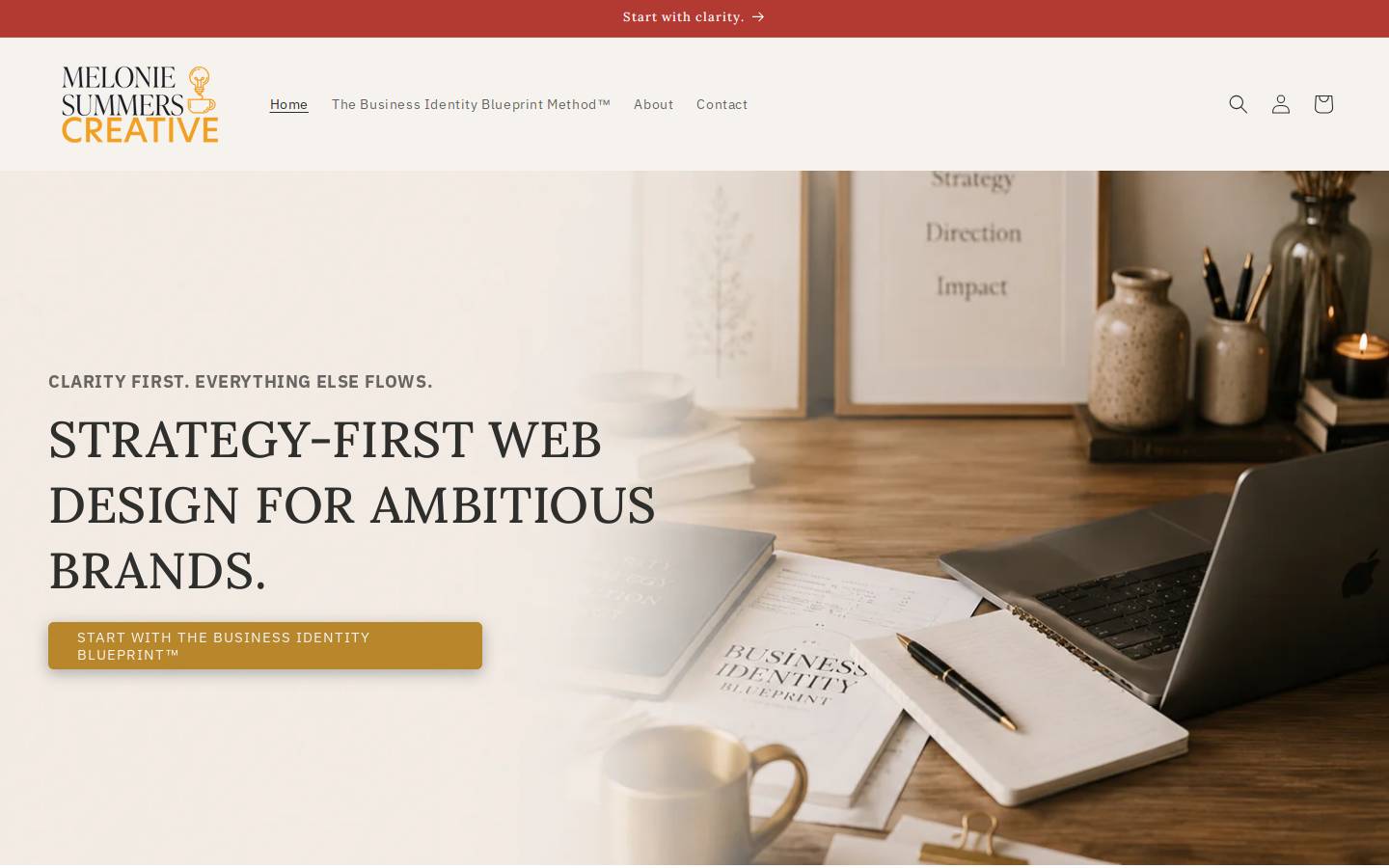 meloniesummers.com homepage screenshot