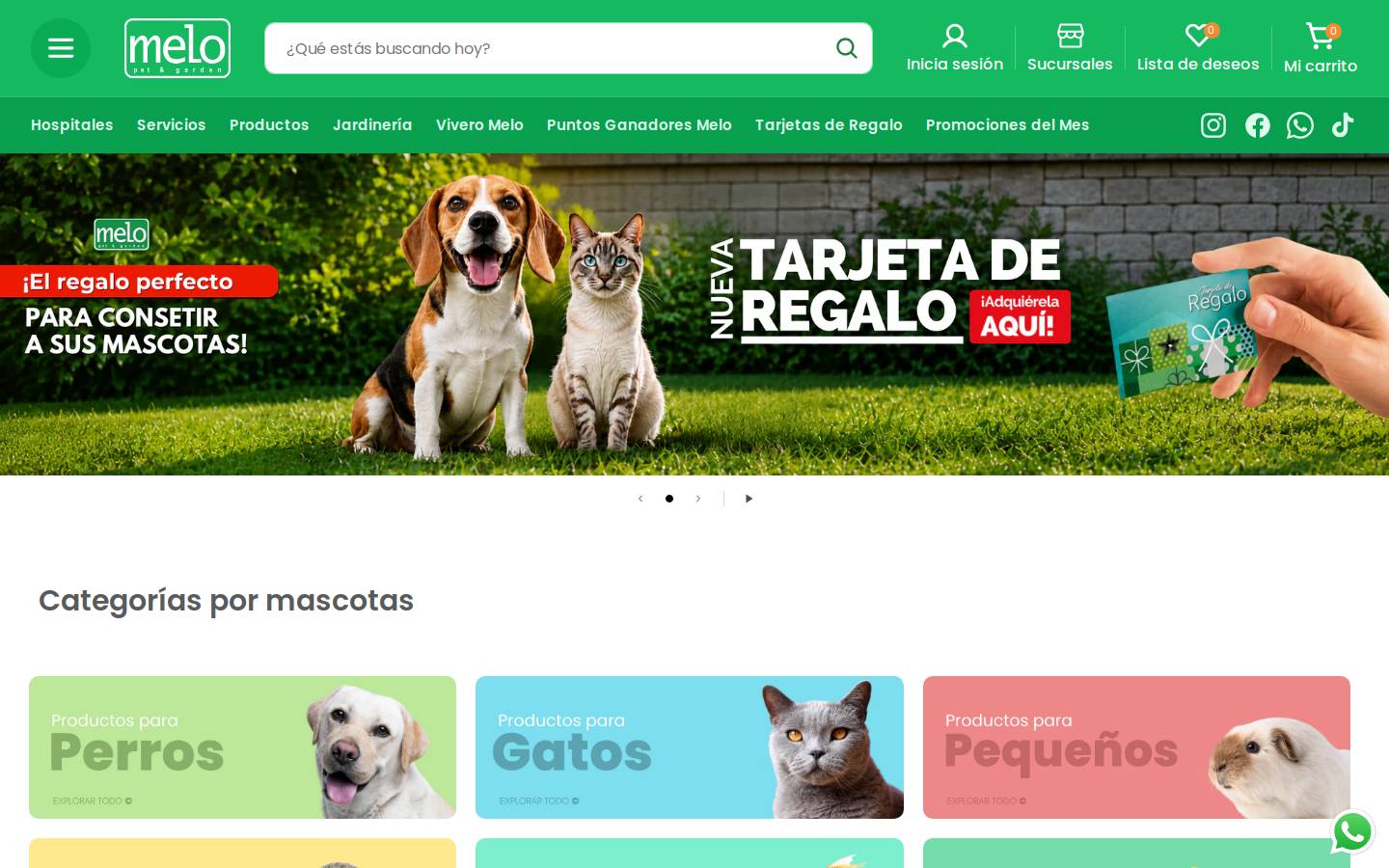 melopetandgarden.com homepage screenshot