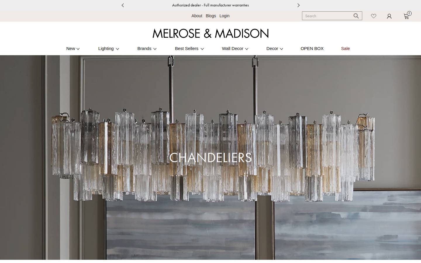 Melrose & Madison homepage screenshot