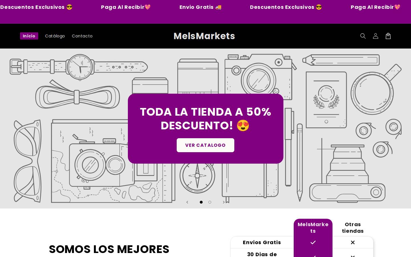 melsmarkets.com homepage screenshot