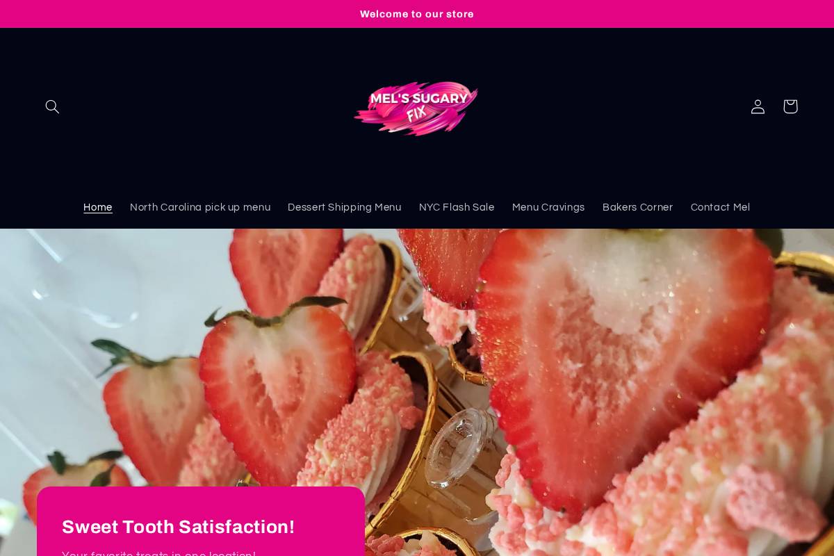 melssugaryfix.com homepage screenshot