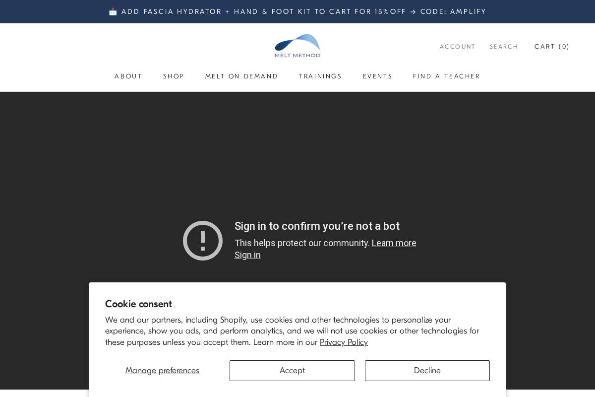 Meltmethod homepage screenshot