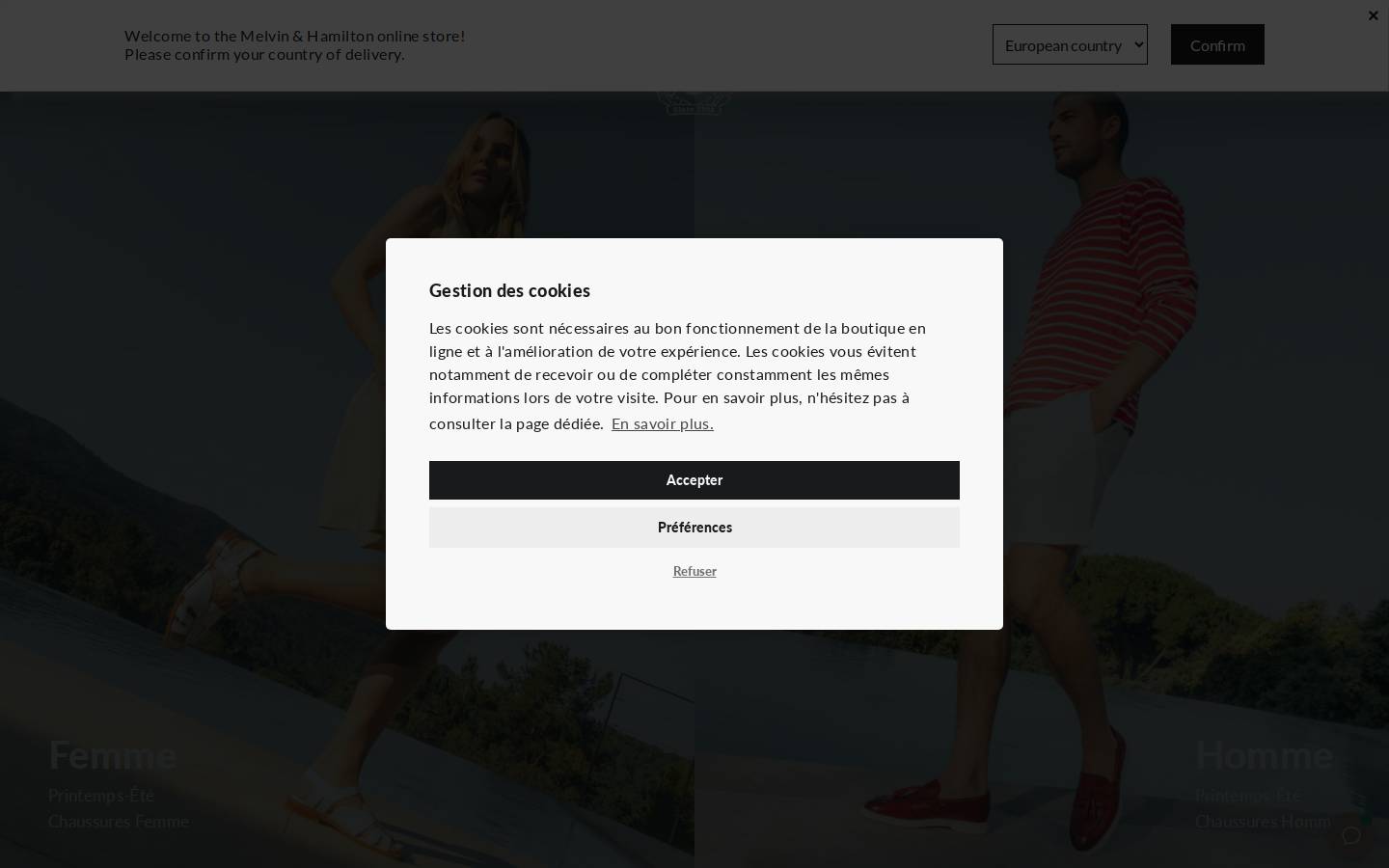 Melvin Hamilton homepage screenshot