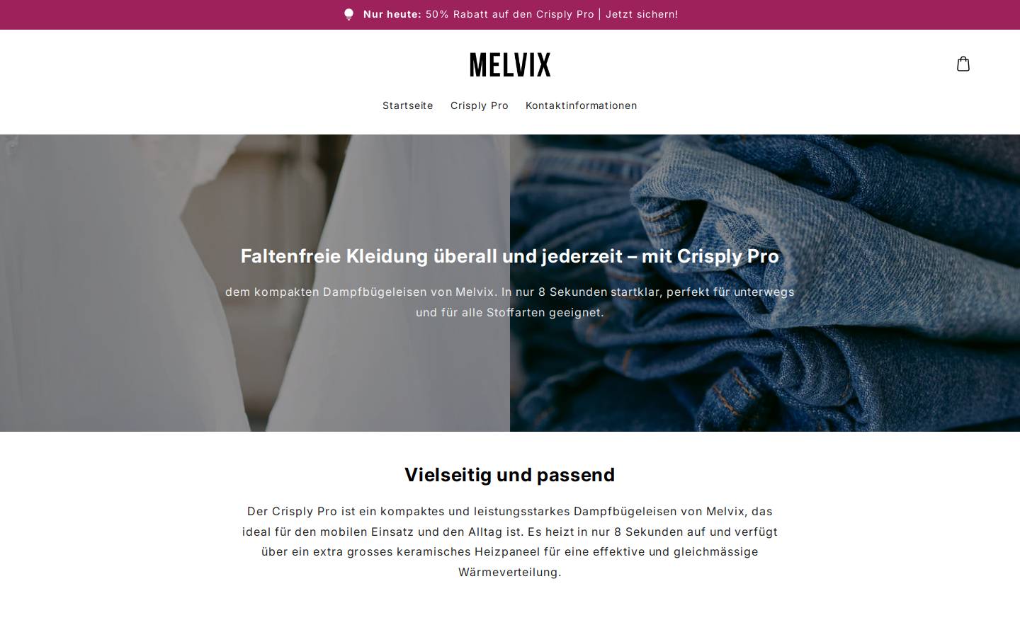 melvix.ch homepage screenshot
