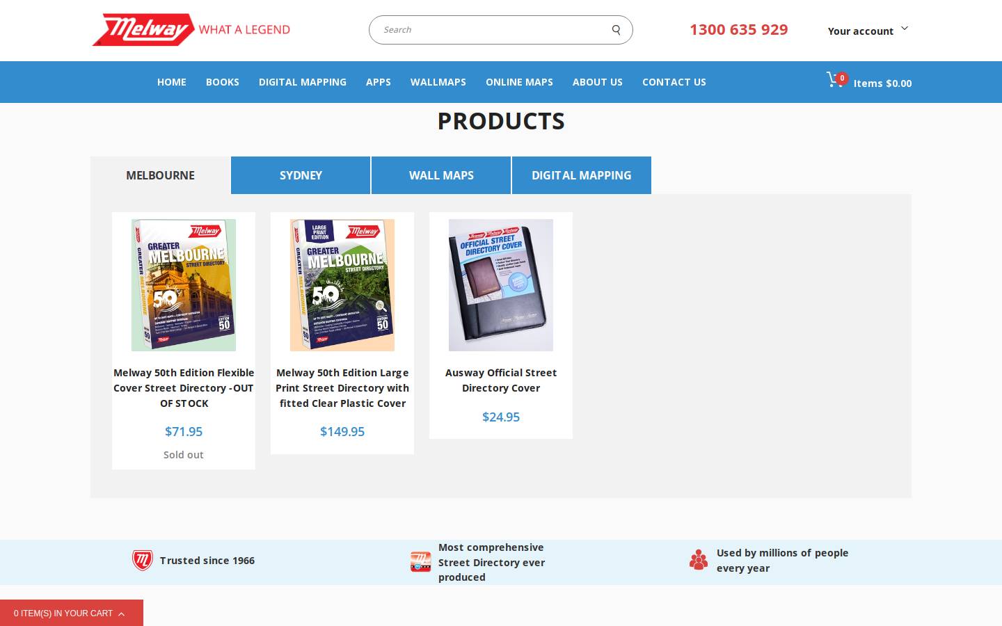 melway.com.au homepage screenshot