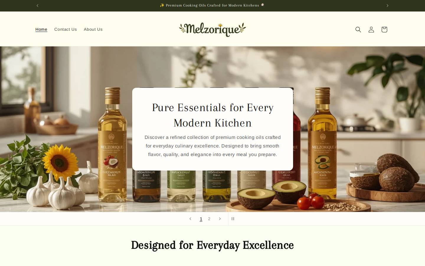 melzorique.com homepage screenshot