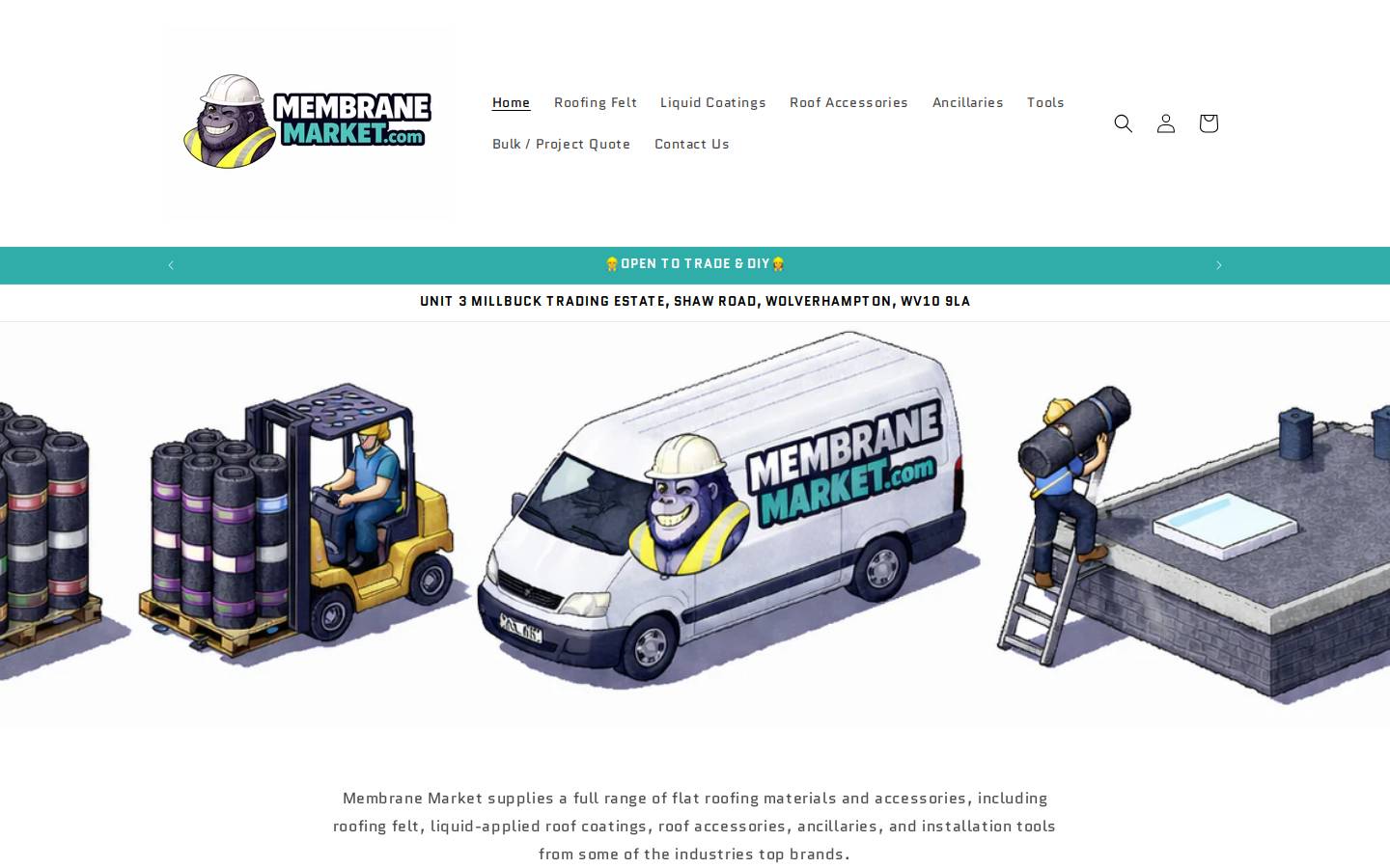 membranemarket.com homepage screenshot