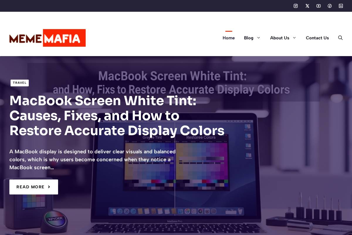 meme-mafia.com homepage screenshot